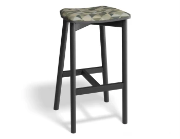 Andi Backlessbarstool Pad Ashblack Eucalyptpyramid