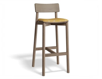 Andi Barstool Pad Walnut Isometricorange