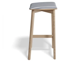 Andi Backlessbarstool Pad Ashnatural Bluestripe