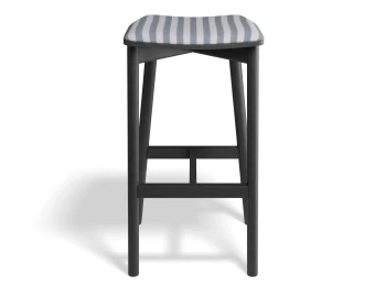 Andi Backlessbarstool Pad Ashblack Bluestripe