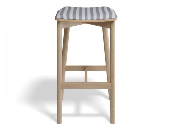 Andi Backlessbarstool Pad Ashnatural Bluestripe