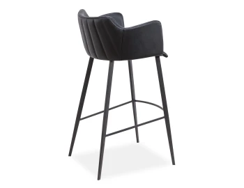 Back Of Leather Stool