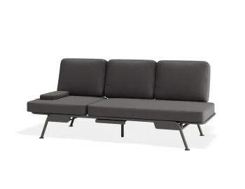 Arla 3seater Charcoal Darkgrey