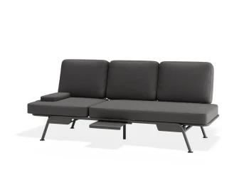 Arla 3seater Charcoal Darkgrey