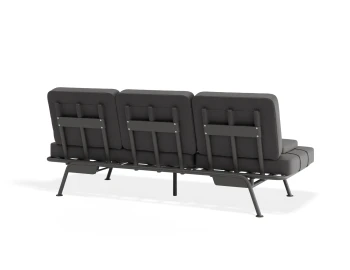 Arla 3seater Charcoal Darkgrey
