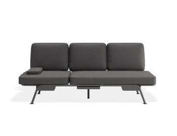 Arla 3seater Charcoal Darkgrey