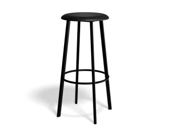 Atlas Barstool Blackframe PU Black