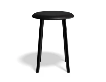 Atlas Lowstool Blackframe PU Black