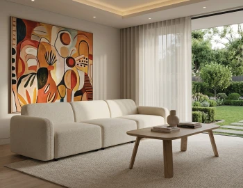 Fabric Atticus 3 Seat Sofa