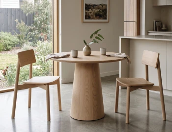 Natural Wooden Table Setting