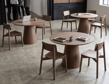 Walnut Ciirca Table And Andi Chairs