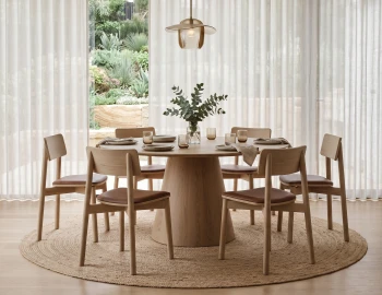 6 Seater Round Large Dining Table
