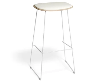 Elvav2 Barstool Padded Ash White Whitepu