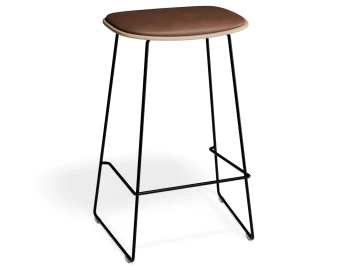Elvav2 Kitchenstool Padded Ash Black Tanpu