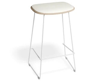 Elvav2 Kitchenstool Padded Ash White Whitepu