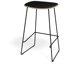 Elvav2 Kitchenstool Padded Ash Black Blackpu
