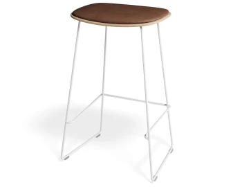 Elvav2 Kitchenstool Padded Ash White Tan22pu