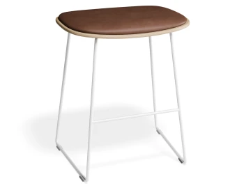 Elva Lowstool Padded Ash White Tanpu
