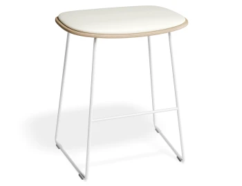 Elva Lowstool Padded Ash White Whitepu