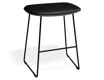 Elva Lowstool Padded Black Black Blackpu