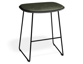 Elva Lowstool Padded Black Black Greenpu