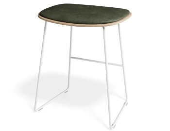 Elva Lowstool Padded Ash White Greenpu