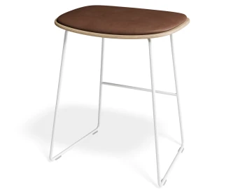Elva Lowstool Padded Ash White Tanpu