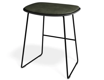 Elva Lowstool Padded Black Black Greenpu