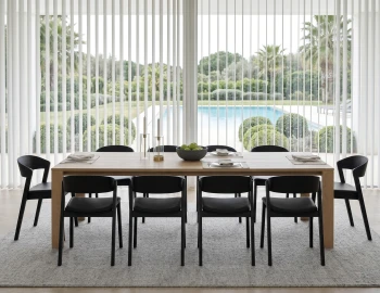 Upholstered Black Grayson Dining Chair Lifestyle