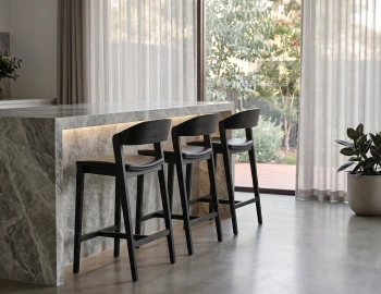Black Kitchen Stool Modern Home