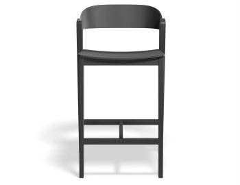 Grayson 65cm Barstool Black Front