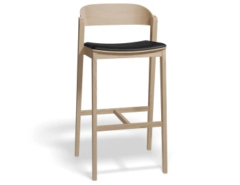 Grayson 75cm Barstool Natural Blackpu