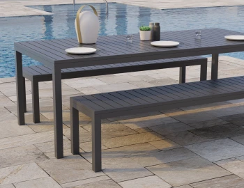 Charcoal 190 Bench Poolside