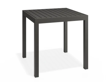 Halki Table 77x77 Charcoal