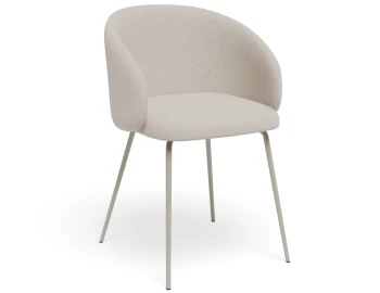 Henley Chair Metalleg Beigefawn Grey