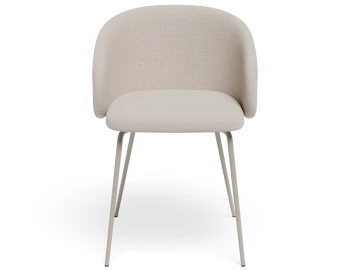Henley Chair Metalleg Beigefawn Grey