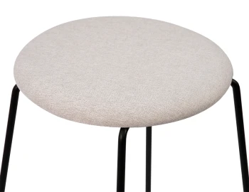 Hugo Low Stool Light Grey