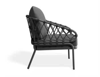 Kara Loungechair Charcoal