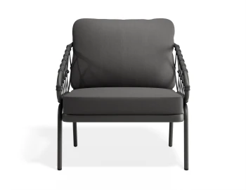Kara Loungechair Charcoal