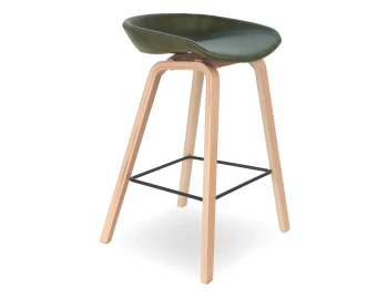 Kobe Stool Green Vegan Leather