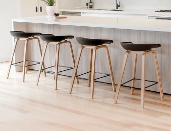 Kobe Stool   Natural Black Shel Seat