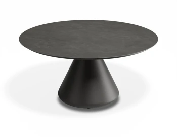 Kora Coffeetable 90cm Charcoal Basalt