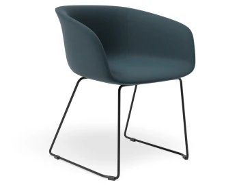 Lonsdale Armchair Sledbase Blue