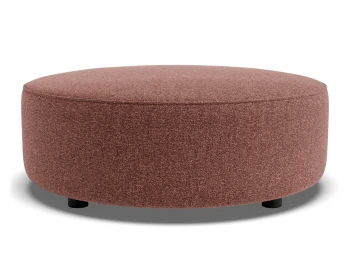 Lune Round Low Ottoman 80cm Berry Product
