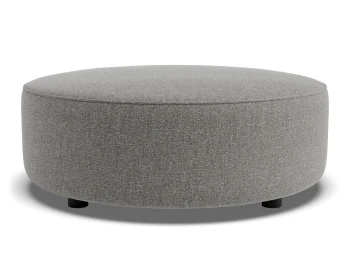 Lune Round Low Ottoman 80cm Fossil Product