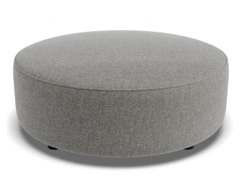 Lune Round Low Ottoman 80cm Fossil Product