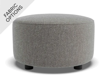 Lune Round Low Ottoman 50cm Fossil Product
