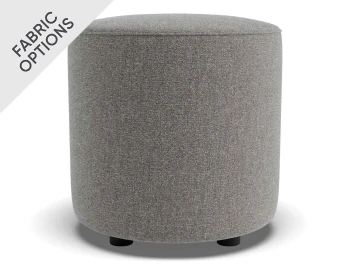 Lune Round Drum Ottoman 45cm Fossil Product