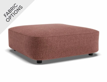 Lune Square Low Ottoman 80cm Berry Product
