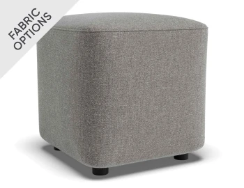 Lune Square Drum Ottoman 45cm Fossil Product